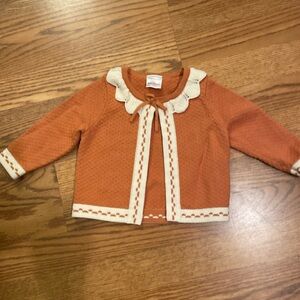 Brown and Cream Hanna Baby Cardigan